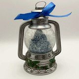 THE POLAR EXPRESS ™ Snow Globe - 65mm Collectible Silver Lantern Shaped Mountain Snow